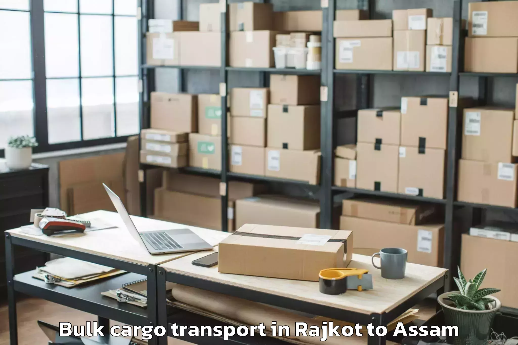 Reliable Rajkot to Sipajhar Bulk Cargo Transport